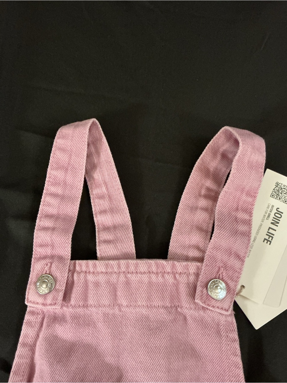 Zara Light Pink Girls' Cotton Overalls - Picture 8 of 16